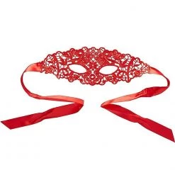 Seven 'til Midnight Costume Lingerie Lace Eye Mask With Satin Ribbon