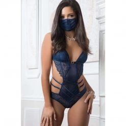 G World Intimates Lace Mask & Teddy