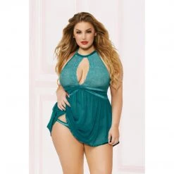 Seven 'til Midnight Costume Lace Mesh Babydoll