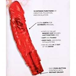 California Exotic Novelties Dildos Love Vibes Big Boy Lover Vibrating Dildo