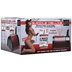 XR Brands LoveBotz Saddle Deluxe Riding Sex Machine With Dual Attachments