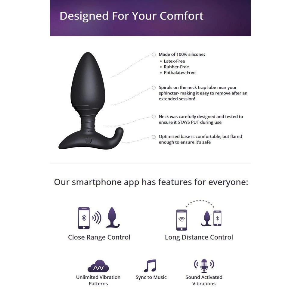 Lovense Hush Butt Plug - 1.5" Anal Sex Toys 13 Lovense Hush Butt Plug - 1.5" Anal Sex Toys