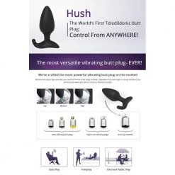 Lovense Hush Butt Plug - 1.5" Anal Sex Toys 26 Lovense Hush Butt Plug - 1.5