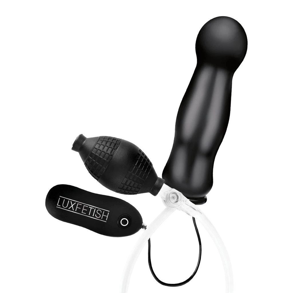Electric Eel INC Anal Sex Toys Lux Fetish 4.5" Inflatable Vibrating Plug 3 Electric Eel INC Anal Sex Toys Lux Fetish 4.5" Inflatable Vibrating Plug