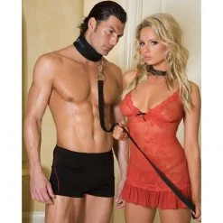 Electric Eel INC Lux Fetish Collar & Leash Set