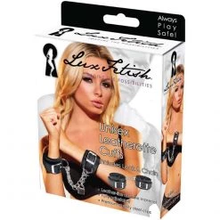 Electric Eel INC Lux Fetish Unisex Leatherette Cuffs Bondage
