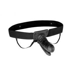 Electric Eel INC Lux Fetish Vibrating Hollow Double Penetration Strap On Dildo