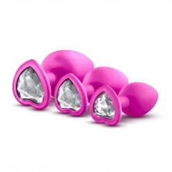 Blush Novelties Anal Sex Toys Luxe Bling Plugs Training Kit With Gemstone