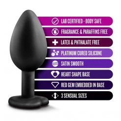 Blush Novelties Anal Sex Toys Luxe Bling Plugs Training Kit With Gemstone