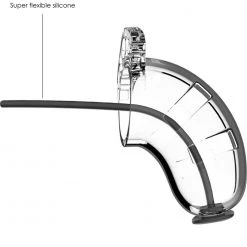 Shots America LLC ManCage Chastity Device With Silicone Urethral Sounding