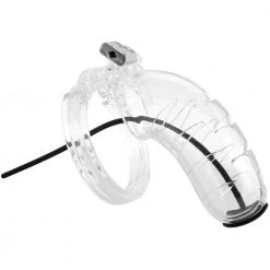 Shots America LLC ManCage Chastity Device With Silicone Urethral Sounding