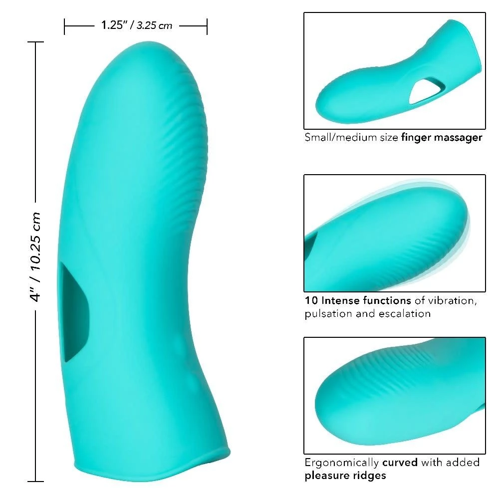 California Exotic Novelties Finger Vibrators Marvelous Tickler Finger Vibe 10 California Exotic Novelties Finger Vibrators Marvelous Tickler Finger Vibe