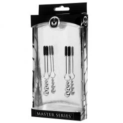 Xr LLC Master Series Adorn Triple Bead Nipple Clamp Set Bondage