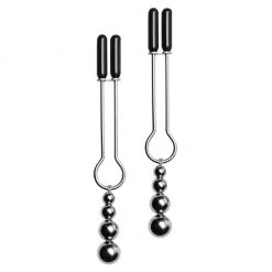 Xr LLC Master Series Adorn Triple Bead Nipple Clamp Set Bondage