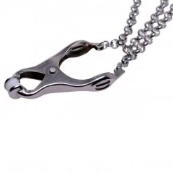 Xr LLC Master Series Affix Triple Chain Metal Nipple Clamps Bondage