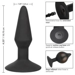 California Exotic Novelties Anal Sex Toys Medium Silicone Inflatable Plug