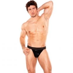 Allure Lingerie Lp Men's Lingerie Men's Wet Look Thong