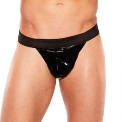 Allure Lingerie Lp Men's Lingerie Men's Wet Look Thong