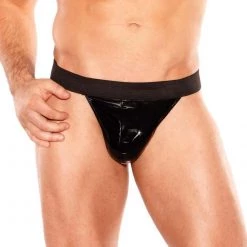 Allure Lingerie Lp Men's Lingerie Men's Wet Look Thong