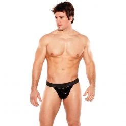 Allure Lingerie Lp Men's Lingerie Men's Wet Look Thong