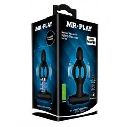 Liaoyang Baile Health Care Produ Mr. Play Silicone Vibrating Collapsible Anal Plug