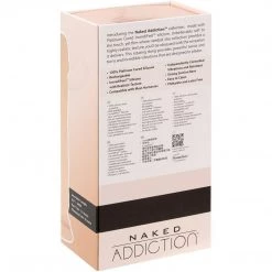 B.M.S. Enterprises Naked Addiction 8 Inch Rotating & Vibrating Dong