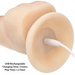 B.M.S. Enterprises Naked Addiction 8 Inch Rotating & Vibrating Dong