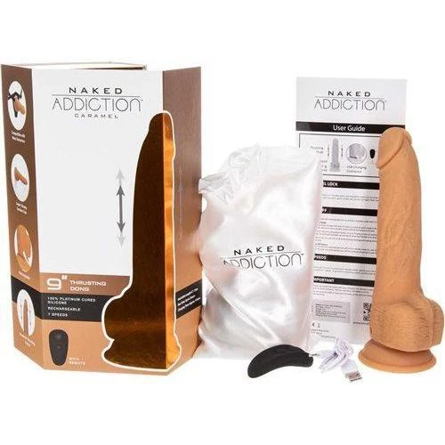 B.M.S. Enterprises Naked Addiction 9 Inch Thrusting Dildo - Carakep 12 B.M.S. Enterprises Naked Addiction 9 Inch Thrusting Dildo - Carakep