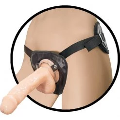 Nasstoys Natural Realskin 8 Inch Squirting Penis With Adjustable Harness Dildos