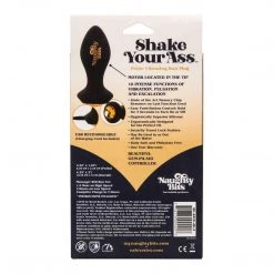 California Exotic Novelties Naughty Bits Shake Your Ass Petite Vibrating Butt Plug Anal Sex Toys