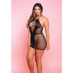 Icollection Lingerie Netted Bad Romance Chemise