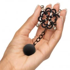 California Exotic Novelties Nipple Grips Power Grip 4-Point Weighted Nipple Press Bondage