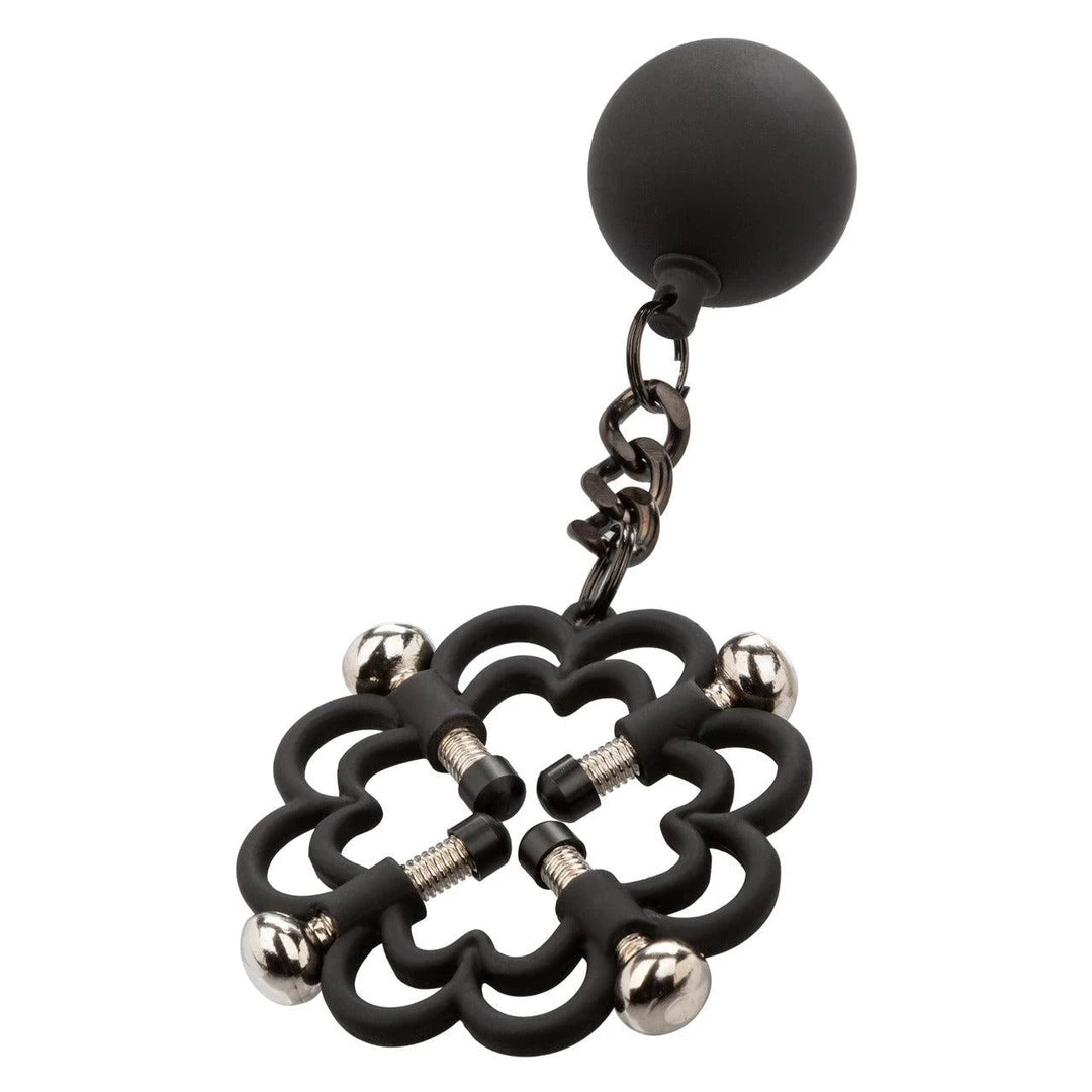 California Exotic Novelties Nipple Grips Power Grip 4-Point Weighted Nipple Press Bondage 6 California Exotic Novelties Nipple Grips Power Grip 4-Point Weighted Nipple Press Bondage