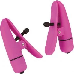 California Exotic Novelties Nipple Play Nipplettes Wireless Vibrating Nipple Clamps Bondage