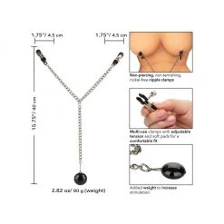 California Exotic Novelties Nipple Play Weighted Disc Nipple Clamps