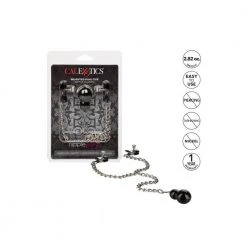 California Exotic Novelties Bondage Nipple Play Weighted Dual Tier Nipple Clamps