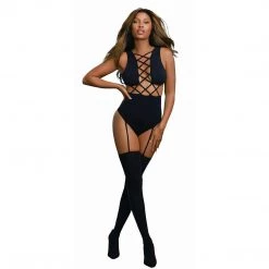 Dreamgirl International Lingerie Opaque Teddy Bodystocking