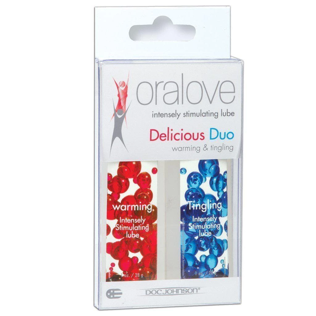 Doc Johnson Oralove Delicious Duo Lickable Lubes 10 Doc Johnson Oralove Delicious Duo Lickable Lubes