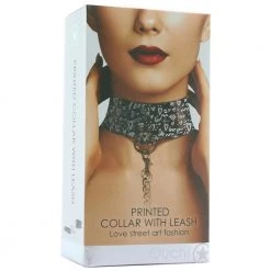 Shots America LLC Ouch Love Street Art Leash & Collar Bondage