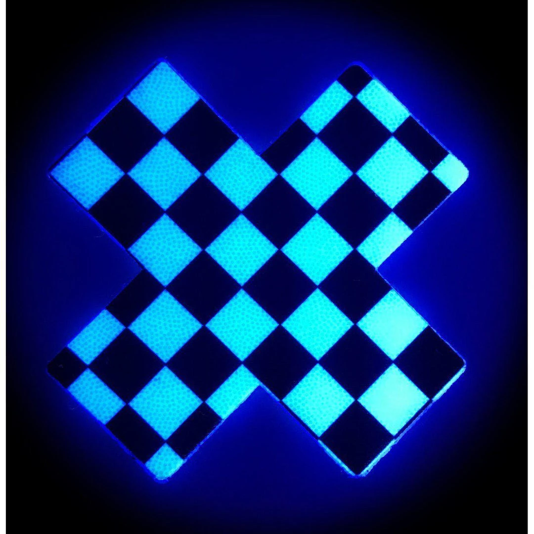 Pastease Black & White Checker Cross Nipple Pasties 4 Pastease Black & White Checker Cross Nipple Pasties