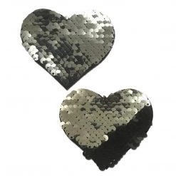 Pastease Color Changing Sequin Heart Nipple Pasties 15 Pastease Color Changing Sequin Heart Nipple Pasties