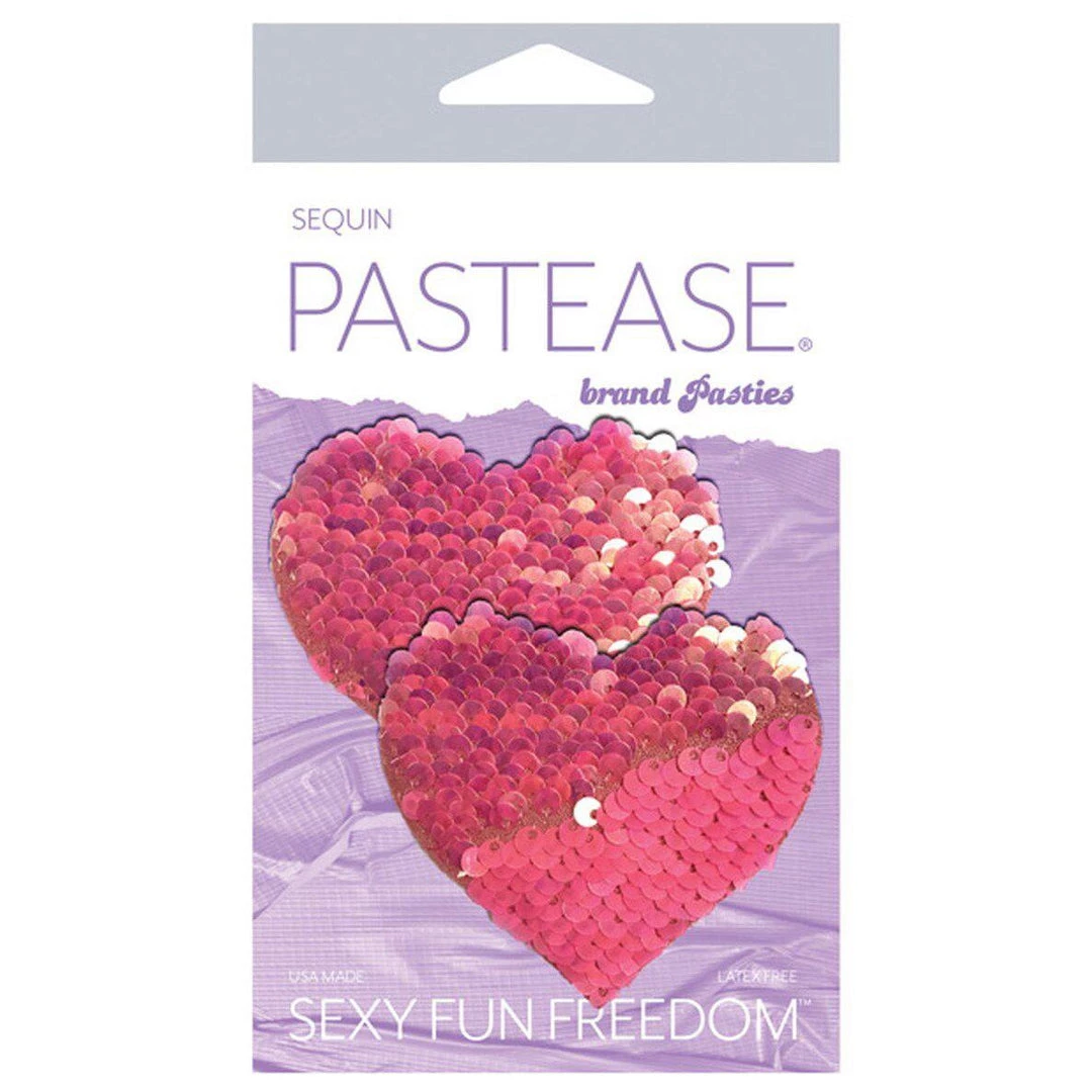 Pastease Color Changing Sequin Heart Nipple Pasties 7 Pastease Color Changing Sequin Heart Nipple Pasties