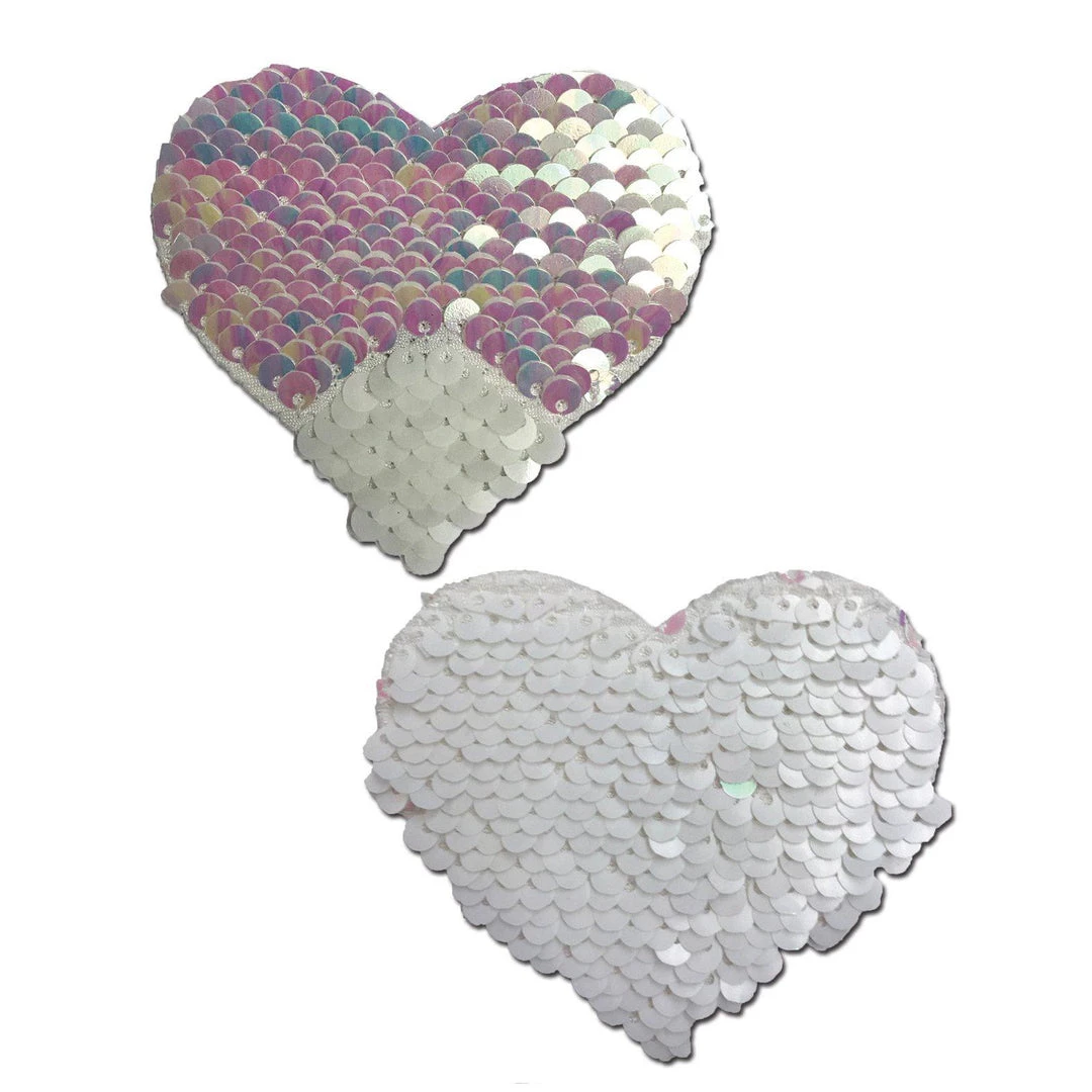 Pastease Color Changing Sequin Heart Nipple Pasties 8 Pastease Color Changing Sequin Heart Nipple Pasties