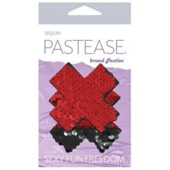 Pastease Flip Sequin Cross Nipple Pasties
