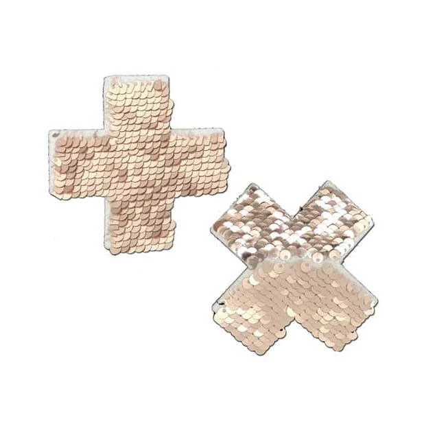 Pastease Flip Sequin Cross Nipple Pasties 9 Pastease Flip Sequin Cross Nipple Pasties