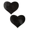 Pastease Liquid Black Heart Nipple Pasties