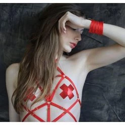 Pastease Liquid Red Cross Nipple Pasties 6 Pastease Liquid Red Cross Nipple Pasties