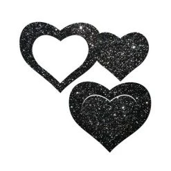 Pastease Peek-a-Boob Glitter Frame & Center Nipple Pasties