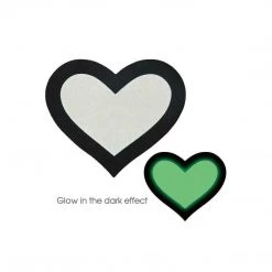 Xgen Nipple Pasties Peekaboo Glow In The Dark Hearts - 2 Pairs