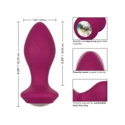 California Exotic Novelties Anal Sex Toys Power Gem Vibrating Crystal Probe